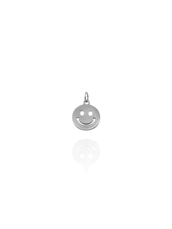 SMILEY Anhänger Silber Edelstahl - Bunter Schmuck
