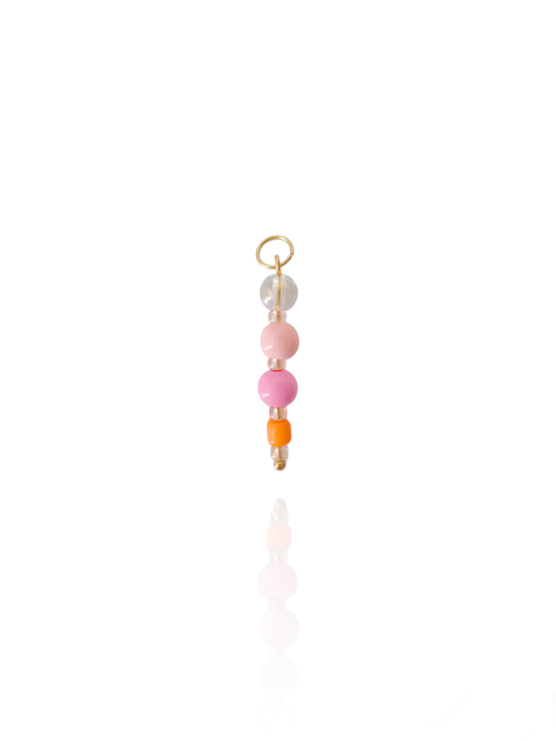Anhänger JOYCE Statement Rosa Türkis Gold - Bunter Schmuck