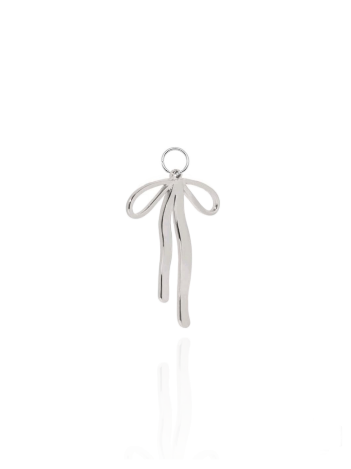 Anhänger Schleife Silber Edelstahl - Bunter Schmuck