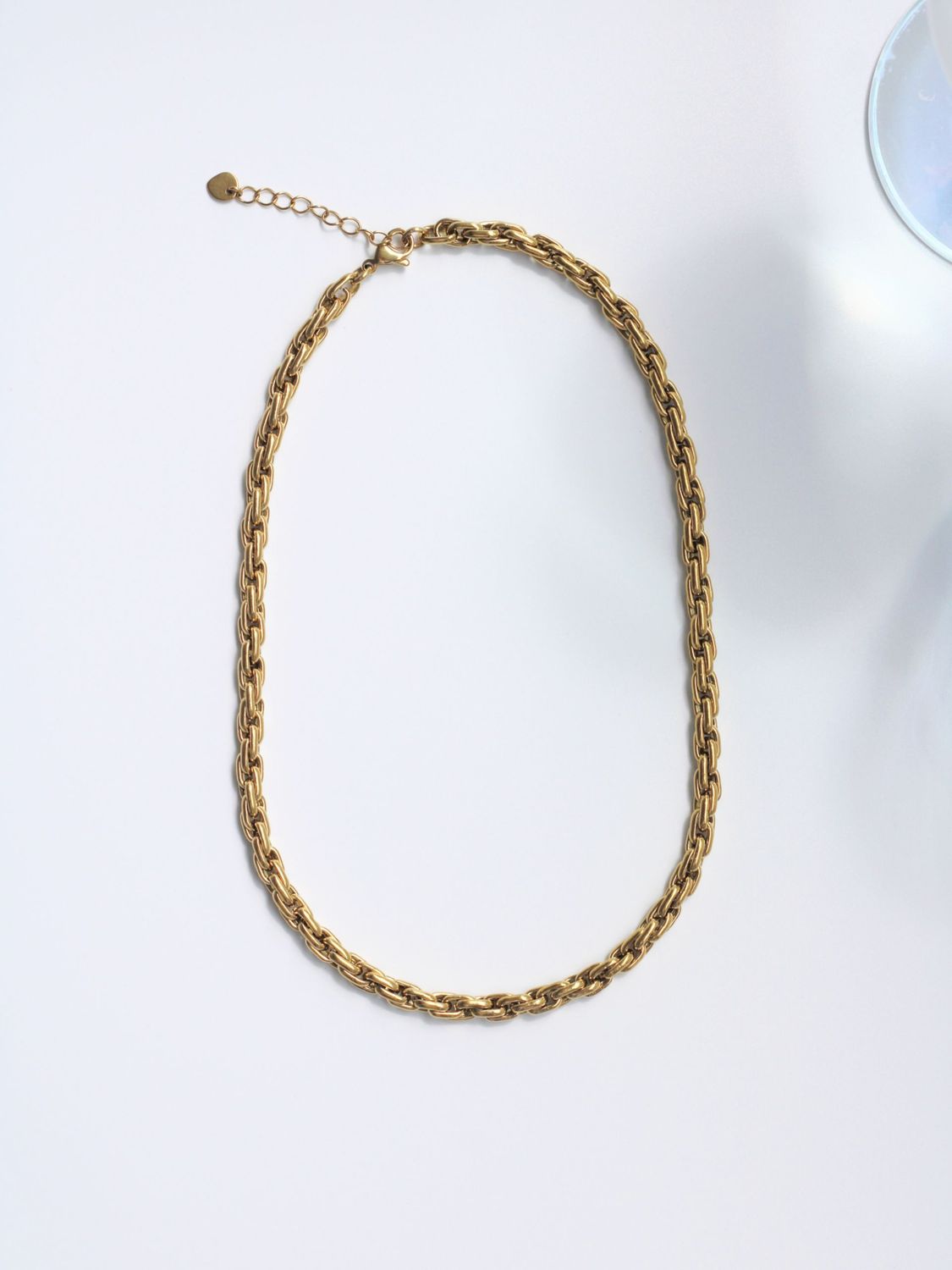 Halskette MORLA Massive Edelstahl Statement-Halskette Gold - Bunter Schmuck
