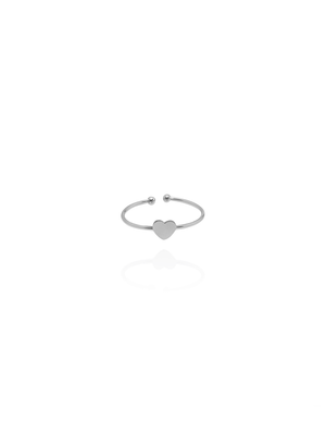 MINI Herz Ring Edelstahl Silber - Bunter Schmuck