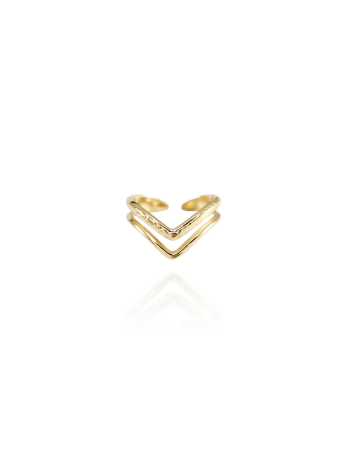 Ring VIONA Manschettenring Edelstahl gold - Bunter Schmuck