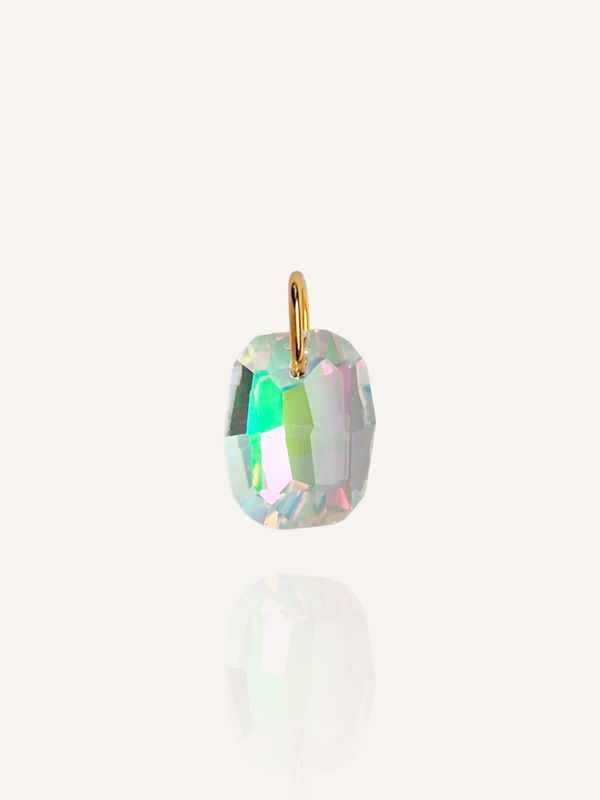 Anhänger PRISMA Regenbogen Pink Grün Gold - Bunter Schmuck
