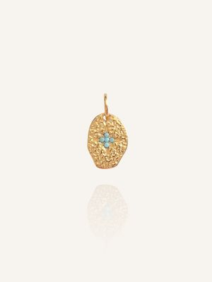 MÜNZE Anhänger Gold Edelstahl - Bunter Schmuck
