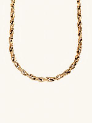 Bold Halskette MORLA Massive Edelstahl Statement-Halskette gedreht Gold - Bunter Schmuck