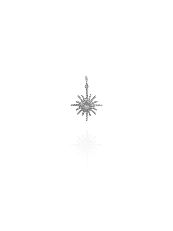 SONNE Anhänger Silber Edelstahl - Bunter Schmuck