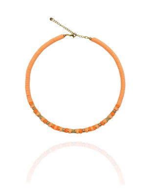 Halskette MAVIE Choker Orange Katsuki Gold - Bunter Schmuck