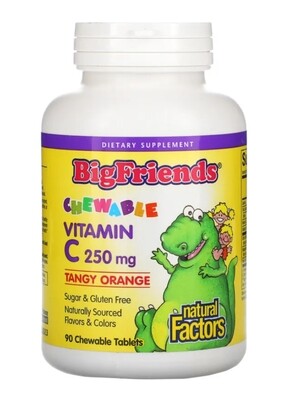 Natural Factors Big Friends Chewable Vitamin C 250MG