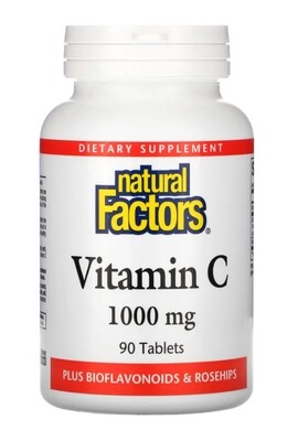 Natural Factors Vitamin C 1000MG w/Bioflavonids &amp; Rosehips