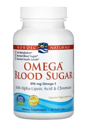 Nordic Naturals Omega Blood Sugar w/ Alpha-Lipoic Acid &amp; Chromium