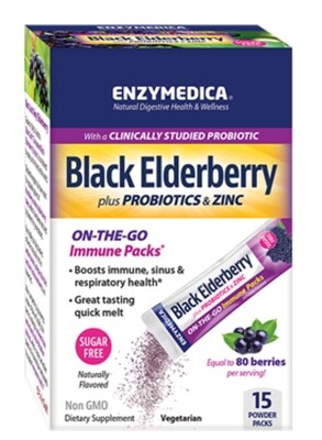 Enzymedica Black Elderberry Plus Probiotics &amp; Zinc