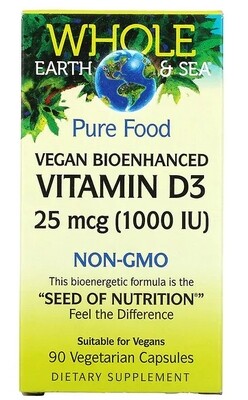 Whole Earth &amp; Sea Pure Food Vegan Vitamin D3