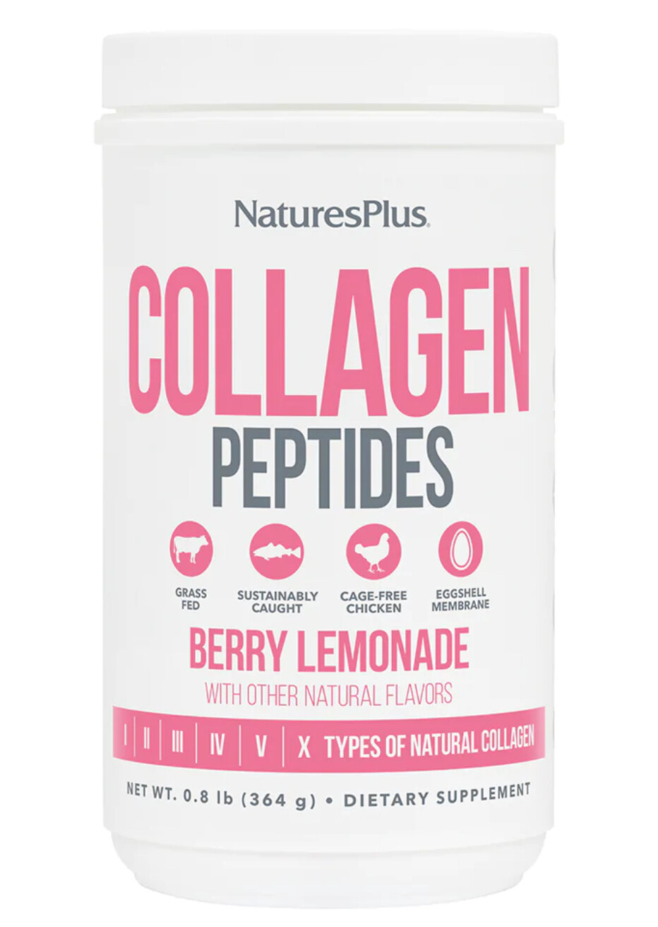 Natures Plus Collagen Peptides Berry Lemonade