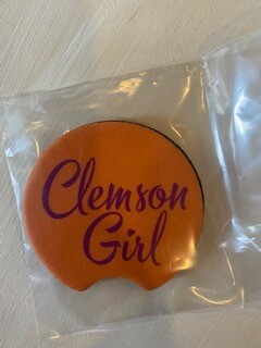 VS Clemson Girl Car Coasters