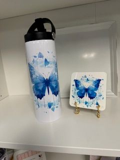 BB Blue Butterfly Tumbler