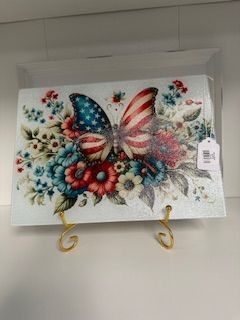 BB Glass CB Flag Butterfly