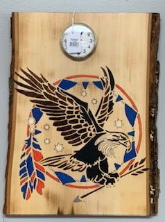DD Eagle With Dream Catcher Clock