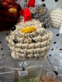 HF Crochet Keychain-Chunky Chicken