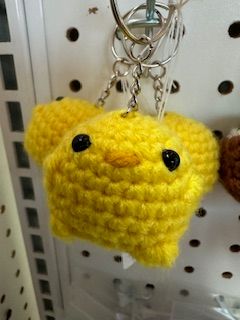 HF Crochet Keychain-Chunky Chick