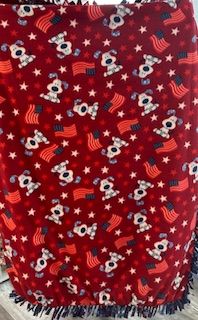 CC Tie Bl Flag Dog
