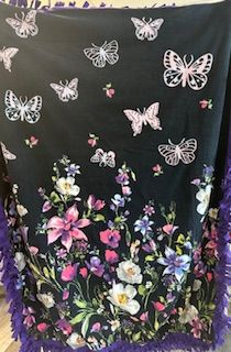 CC Tie Bl Butterflies XL