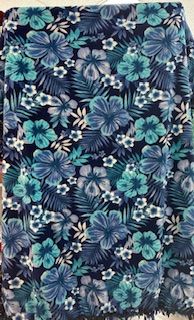 CC Tie Bl Blue Floral XL