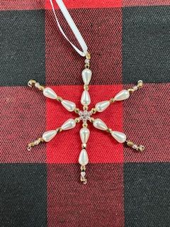 AB Bead Snowflake Ornament