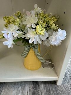 JC Yellow Mason Jar Floral