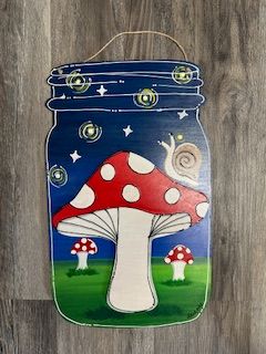 PA Mason Jar Door Hanger