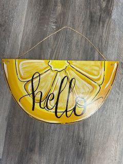 PA Lemon Hello Door Knocker