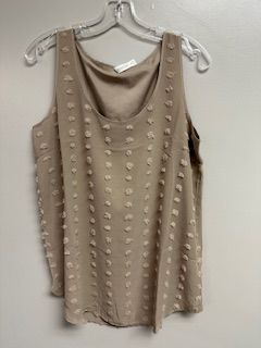 LB Polka Puff Tank Lt Mocha Small