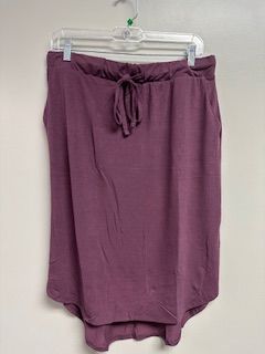 LB String Tie Skirt Eggplant Xlarge