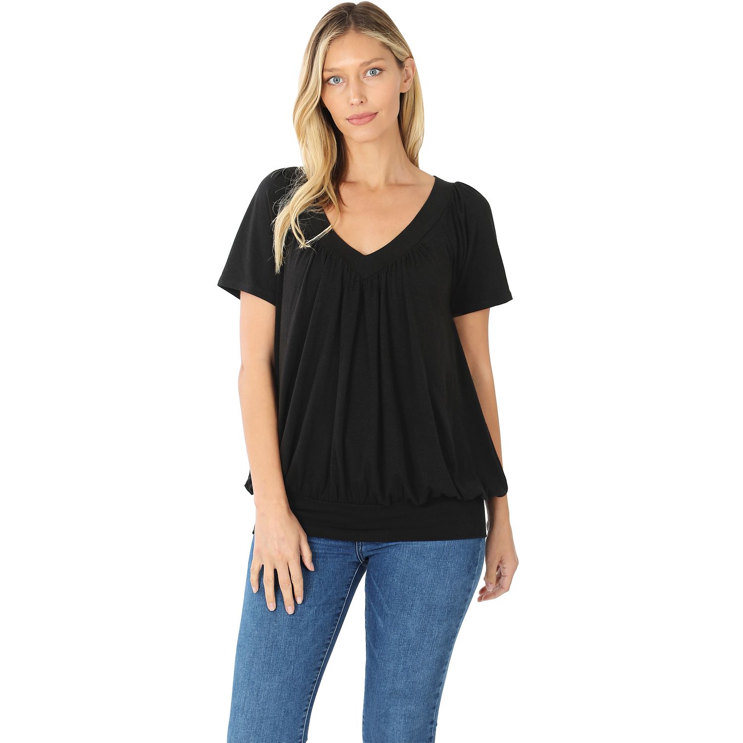 LB V Neck Band Ash Grey Small