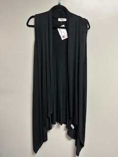 LB Sleeveless Cardi Black Small