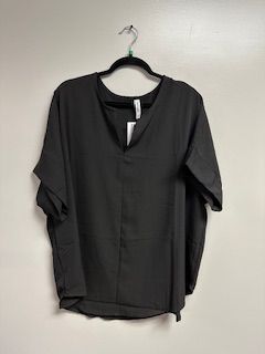 LB V Neck SS Shirt Black Small