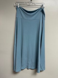 LB Folded Waist Skirt Blue Grey 2Xlarge