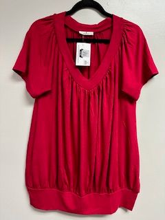 LB V Neck Band Red Large