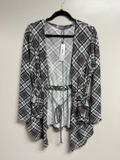 LB Plaid Cargi Gray Medium