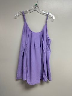 LB Pleated Tank Lavender Small