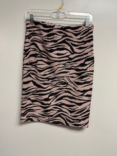 LB Pencil Skirt Tan Zebra Medium