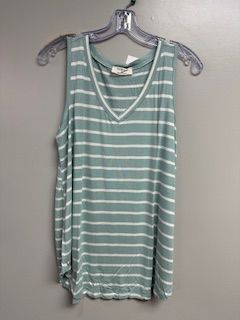 LB Striped Tank Green Small