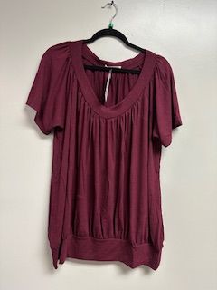 LB V Neck Band  Burgandy 2 Xlarge
