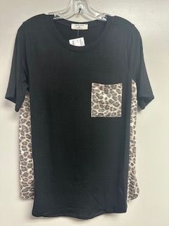 LB Leopard Pocket Black Xlarge