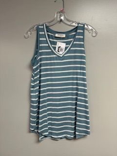LB Striped Tank Blue Green Xlarge