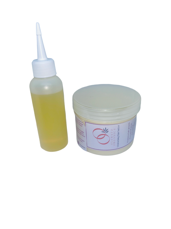 Olerato Organics Moisturising Hair Butter &amp; Hair treatment oil combo