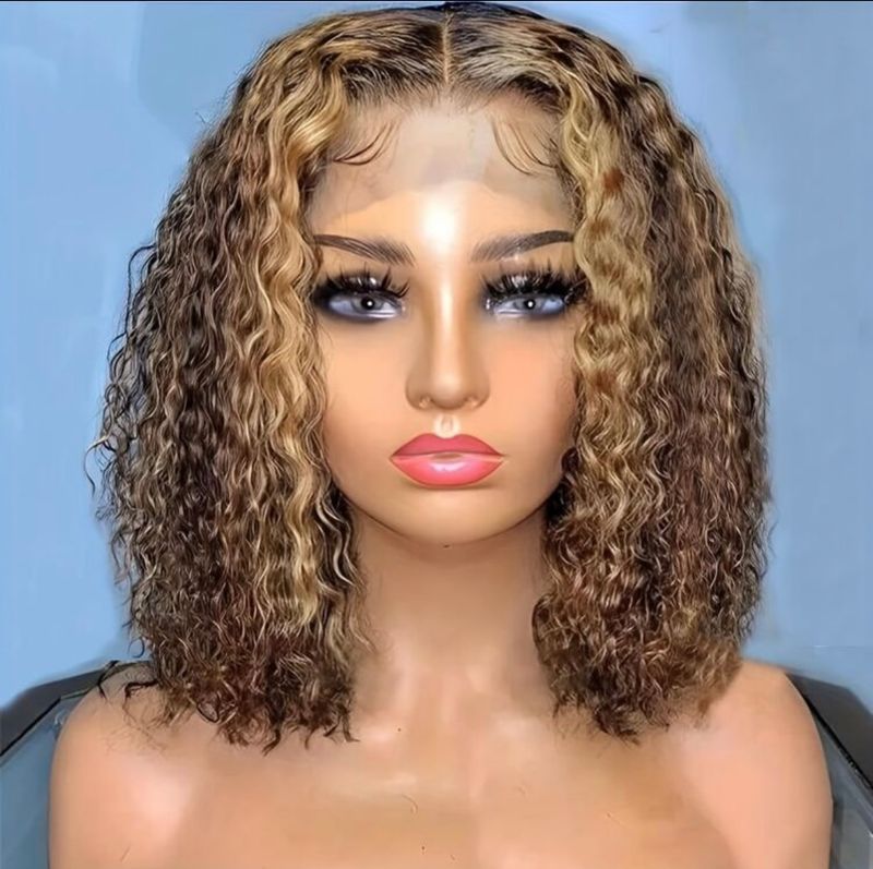 Highlight Ombre Deep Wave 13x4 Lace Front 10 inch wig