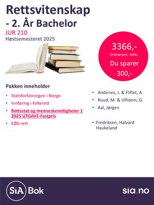 Rettsvitenskap, Bachelor, 3 semester