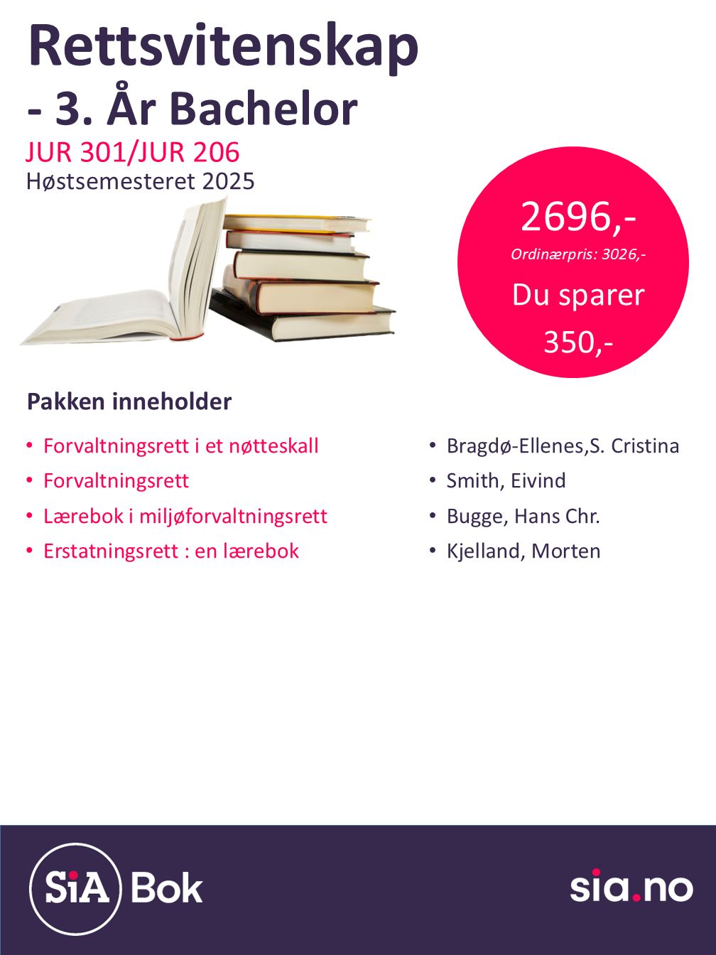 Rettsvitenskap, Bachelor, 5 semester