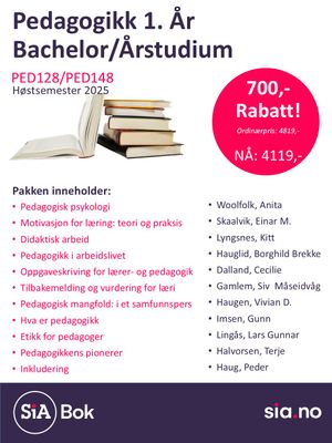 Pedagogikk 1.ÅR Bachelor
