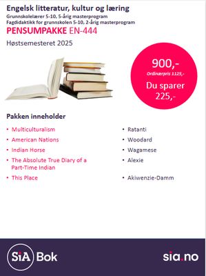 EN-444 Engelsk litteratur, kultur og læring